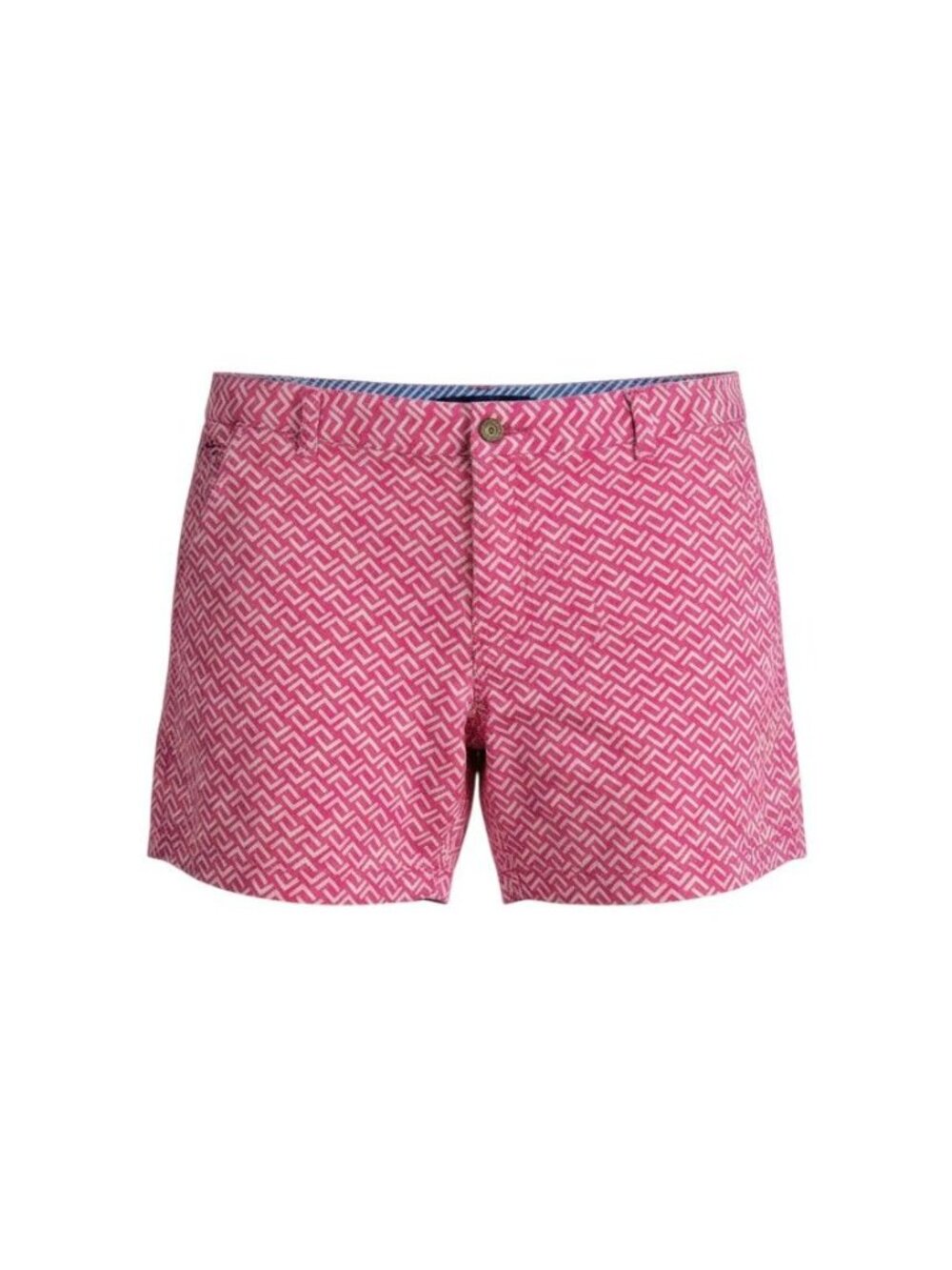 Merona Womens Pink Geometric Chino Shorts Size 16
